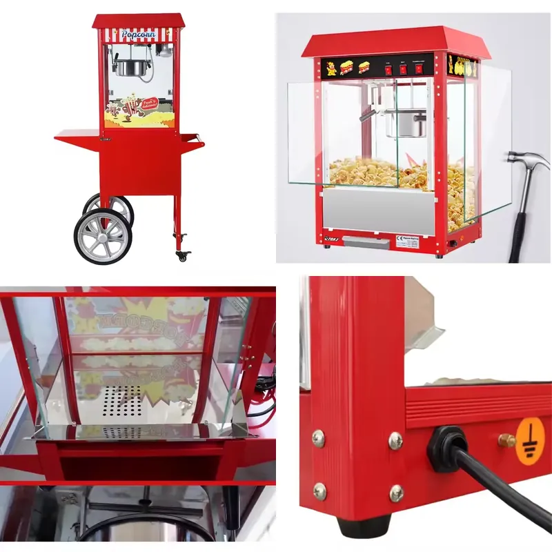 Popcorn Vending Machine - Sıcak Hava Ticari Patlamış Mısır Makinesi