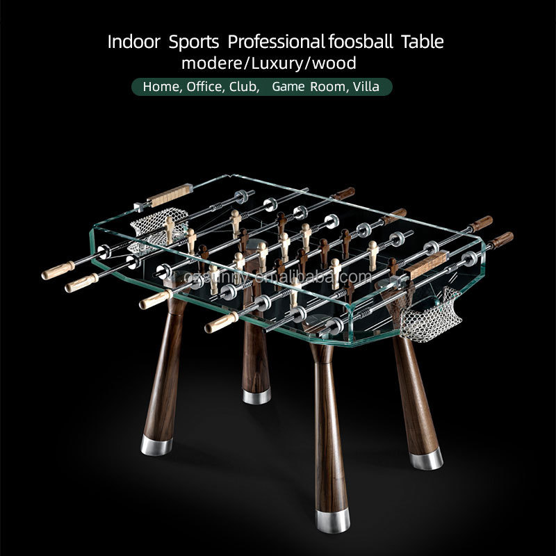 Foosball Table Commercial - Profesyonel Langırt Masası, Paslanmaz Çelik Altın