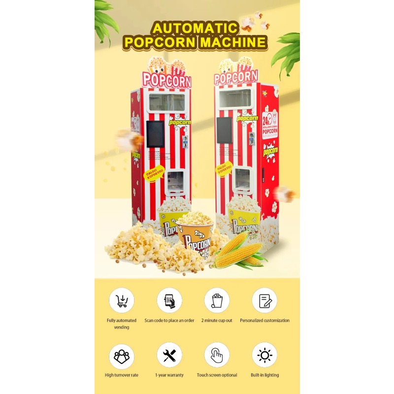 Özelleştirilmiş Yeni Otomatik  - Popcorn Vending Machine incelemesi ve fiyatı